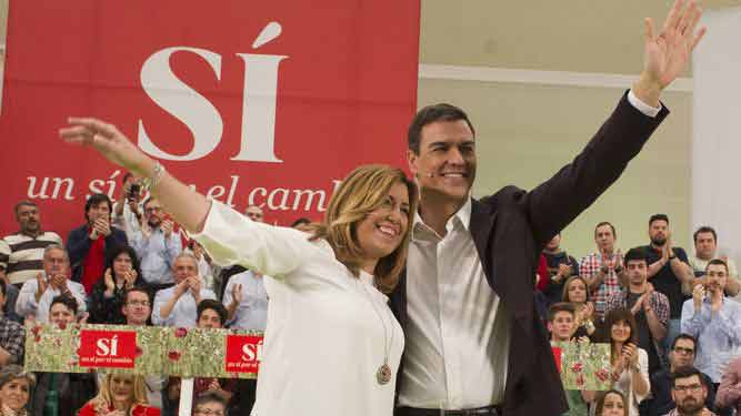 Susana Díaz y Pedro Sánchez