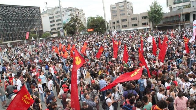 Manifestación contra la política de Erdogan