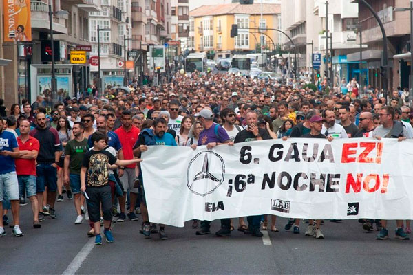 Las huelgas del metal en Araba, Bizkaia y Mercedes marcan el camino