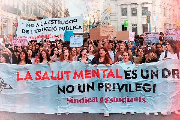 25 y 26 de enero Huelga General Estudiantil en Catalunya. En defensa de la educación y la sanidad pública