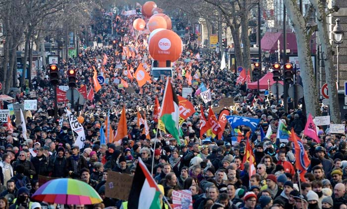 Rebelión obrera en Francia contra la reforma de las pensiones