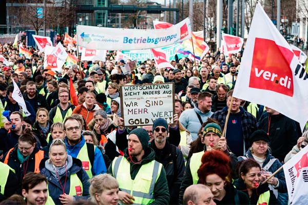 Alemania. Las huelgas en el sector público amenazan la paz social