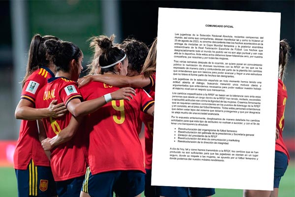 Comunicado oficial de las jugadoras de la selección de fútbol. ¡Todo nuestro apoyo!