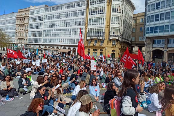 Las trabajadoras de Inditex en A Coruña vuelven a la lucha