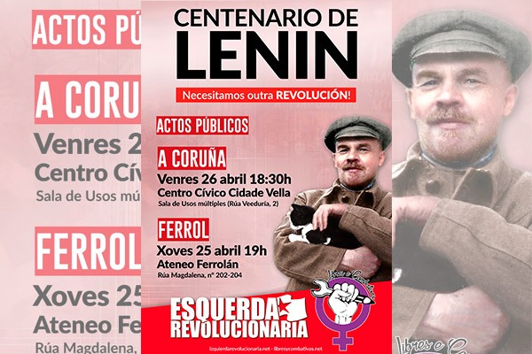 El presidente del Ateneo Ferrolano cancela nuestro acto sobre Lenin tras recibir presiones del PP municipal. ¡Como en la dictadura!