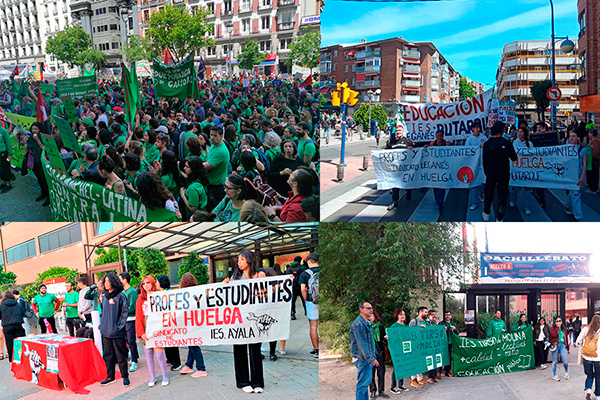 Madrid. Piquetes, asambleas, concentraciones ¡Esta huelga educativa está haciendo historia!