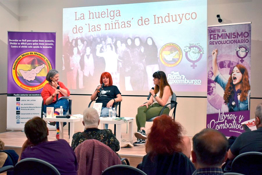 El libro La huelga de las niñas de Induyco presentado en el Espacio Rosa Luxemburgo