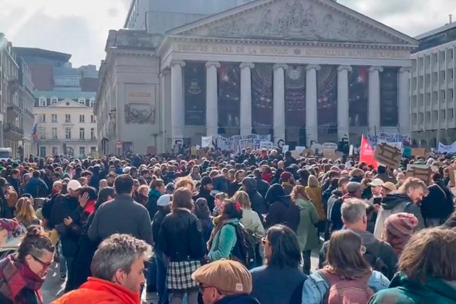 La tercera huelga general en tres meses paraliza Bélgica