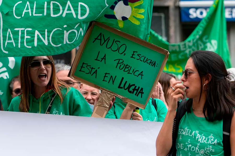 Huelga general educativa en la Comunidad de Madrid el 28 y 29 de abril