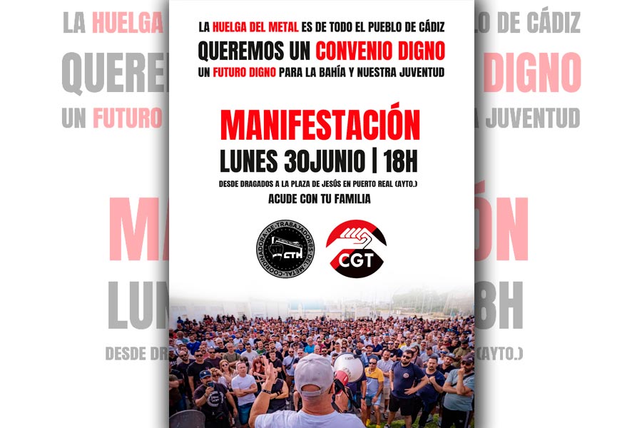 La huelga del metal es de todo el pueblo de Cádiz