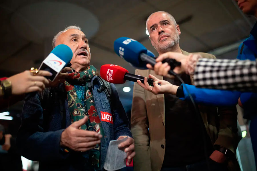 Las cúpulas de CCOO y UGT, garantía de paz social y rearme imperialista