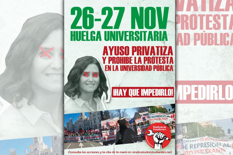 26 y 27 de noviembre HUELGA UNIVERSITARIA en la CAM