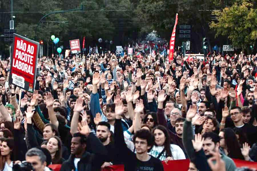 Huelga general en Portugal el 11D. ¡Pararlo todo para echar abajo el “paquete laboral” y las políticas racistas del Gobierno y la extrema derecha! 