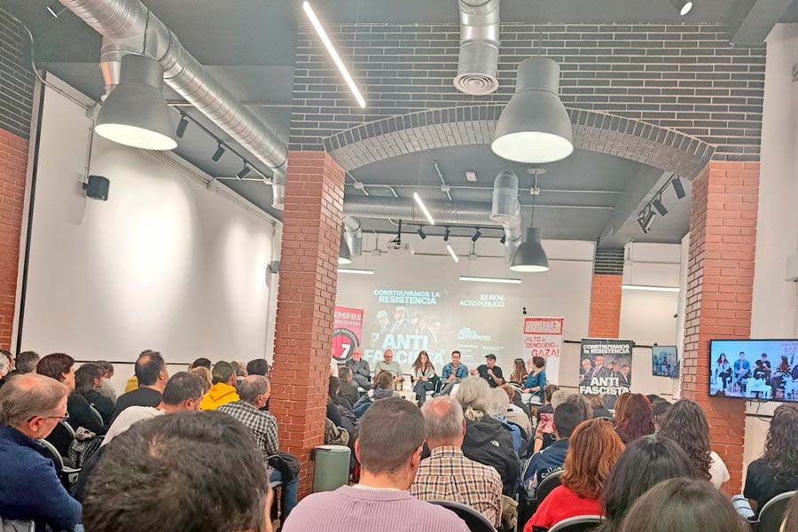 22N: Llenazo en el Espacio Rosa Luxemburgo para debatir y construir la resistencia antifascista