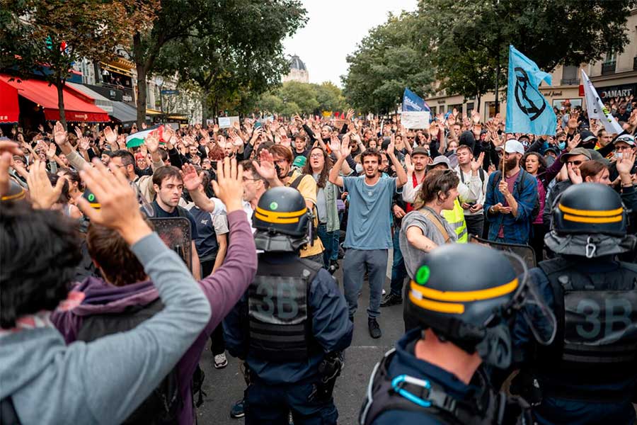 Los trabajadores franceses responden al grito de ¡Bloqueemos todo! en la huelga general del 10S