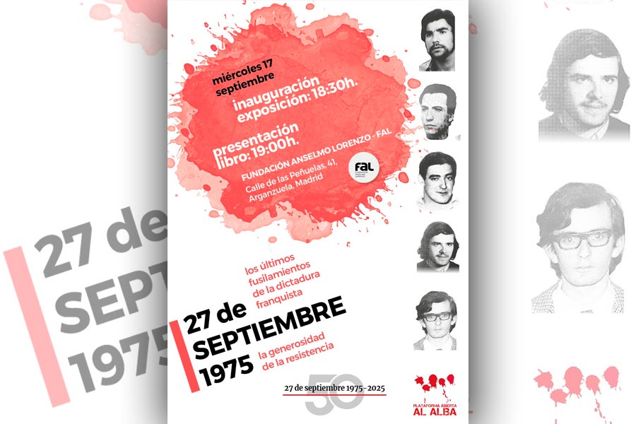A 50 años de los últimos fusilamientos del franquismo.  Presentación del libro La generosidad de la resistencia.