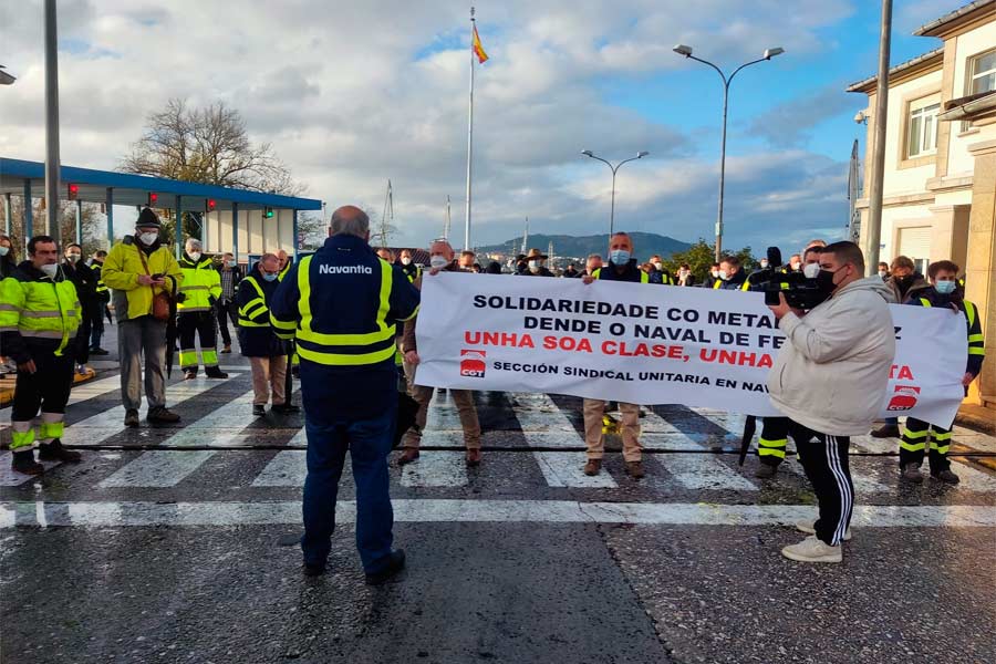 CGT convoca concentración contra las listas negras en las puertas de Navantia Ferrol. Solidaridad con Manuel Balber y Jesús Galván