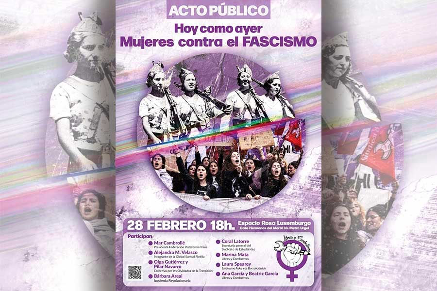Acto público: Hoy como ayer, mujeres contra el fascismo