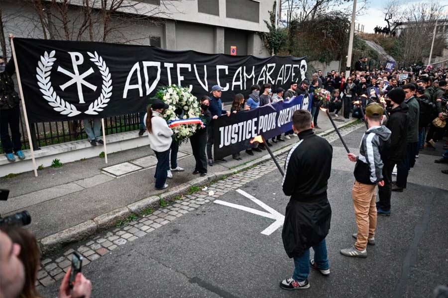 La muerte del nazi Quentin Deranque desata una ofensiva reaccionaria
