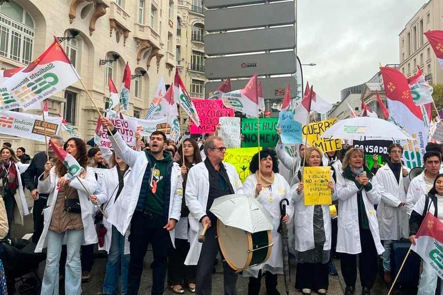 Médicos y facultativos en lucha desnudan el fraude del Estatuto Marco del Gobierno  ¡Basta de destruir la sanidad pública!