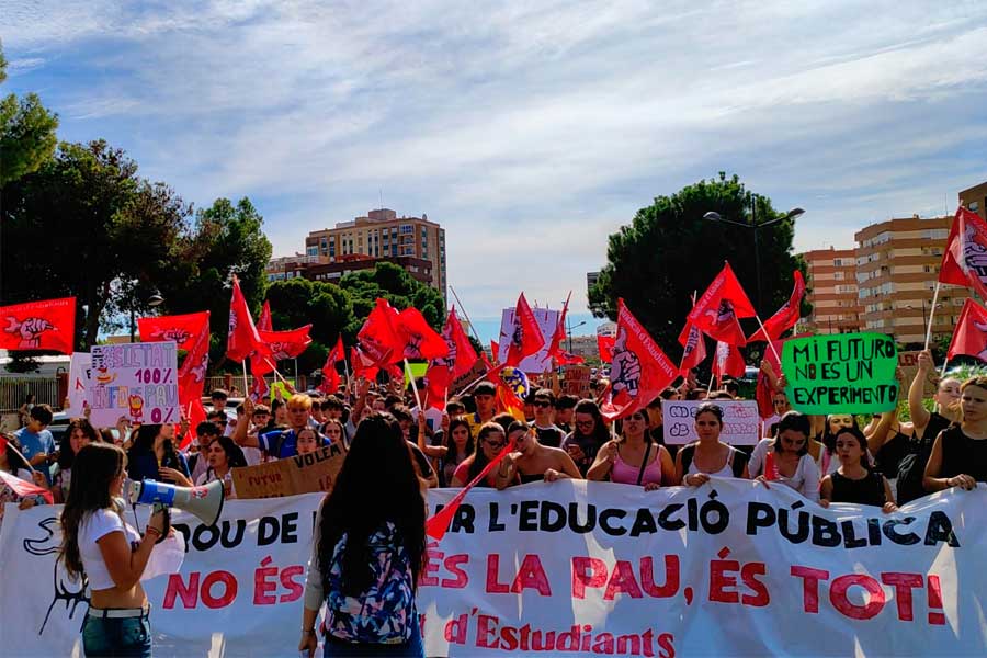 País Valencià. ¡Por una educación pública digna! ¡Tenemos la fuerza para ganar!