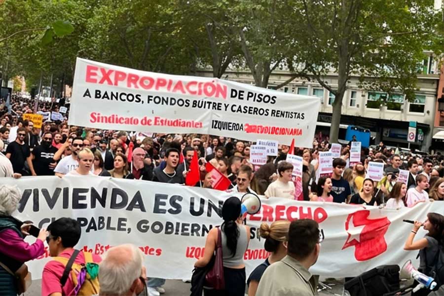 ¡Por una huelga general para acabar con el poder de los rentistas y conquistar la vivienda pública y universal para la clase obrera!