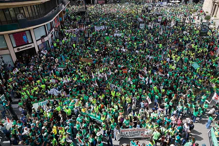 Huelga indefinida del profesorado en el País Valencià: un levantamiento contra el Govern PP-Vox que puede vencer