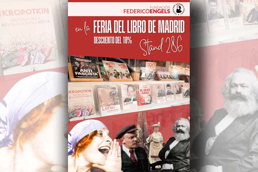 La Fundación Federico Engels en la Feria del Libro de Madrid 2026, caseta 286