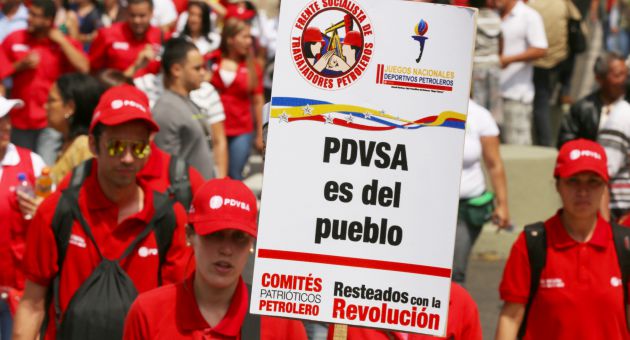 Trabajadores petroleros en defensa de PDVSA