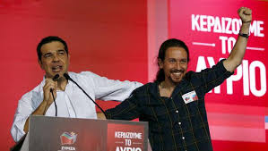 Tsipras y Pablo Iglesias