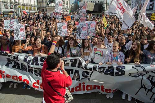 Manifestación Estudiantil en Madrid el 26O