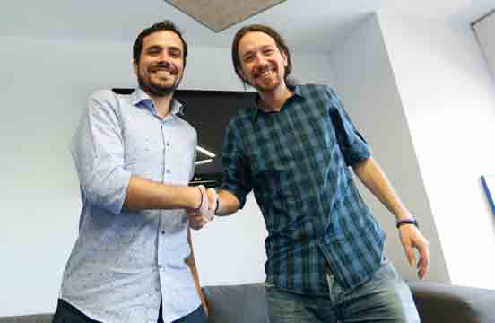 Pablo Iglesias y Alberto Garzón