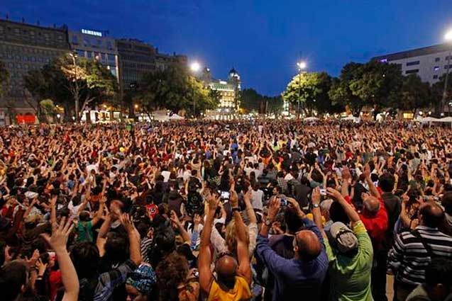 Plaza Catalunya en Barcelona