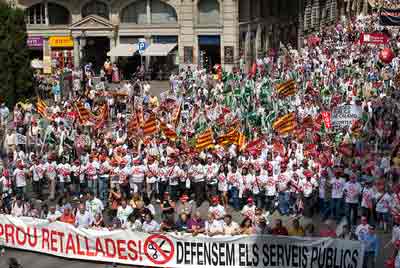 Manifestación contra los recortes