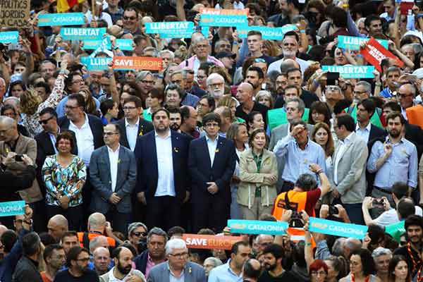 Junqueras y Puigdemont el 7O