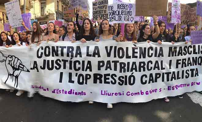 Protesta contra la violencia machista