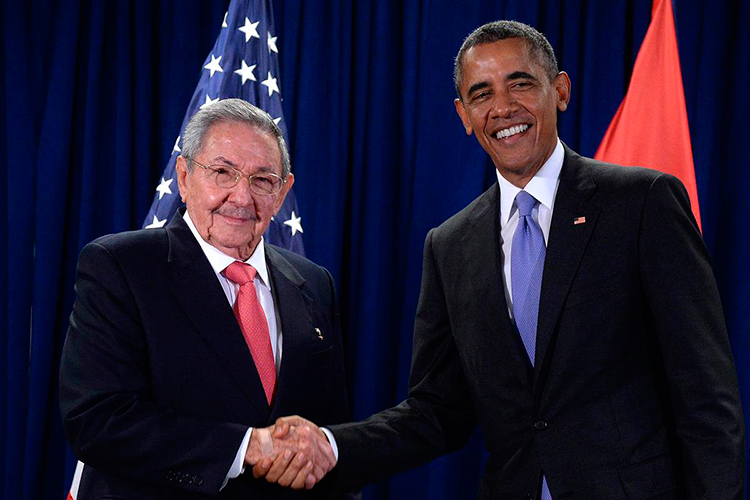 Obama y Castro