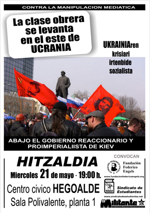 CARTEL_charla_UCRANIA_militante_MAYO_2014