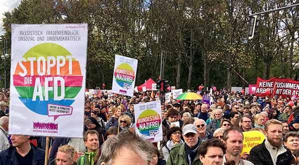 Protesta contra la extrema derecha en Alemania