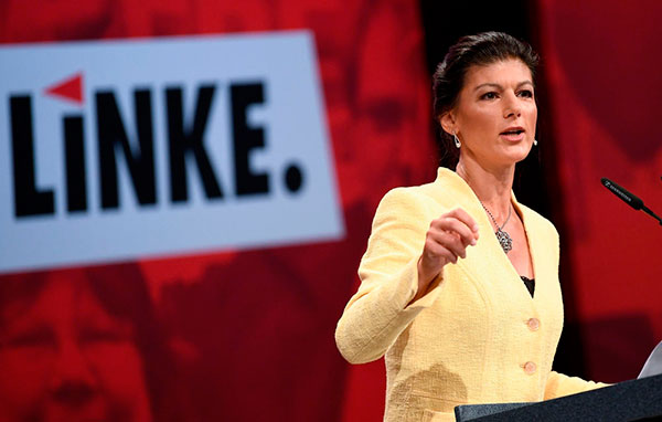 Sahra-Wagenknecht, portavoz parlamentaria de Die Linke